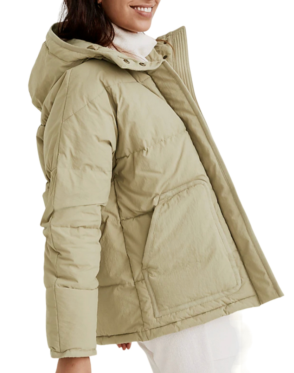 MADEWELL ASH GREEN HOLLAND QUILTED WATER RESISTANT PUFFER PARKA JACKET COAT 4X
